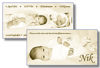 Geburtskarte